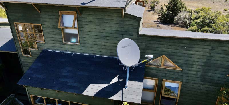 Internet satelital en casa